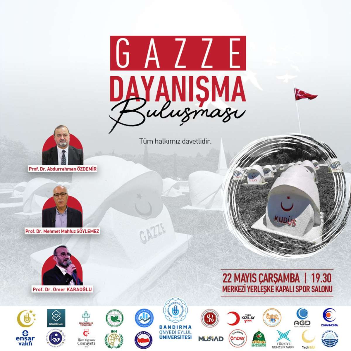 Bandırma Onyedi Eylül Üniversitesinde Gazze Dayanışma Buluşması Gerçekleştiriliyor