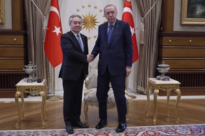 Cumhurbaşkanı Erdoğan, Kırgızistan Dışişleri Bakanı Kulubayev'i kabul etti