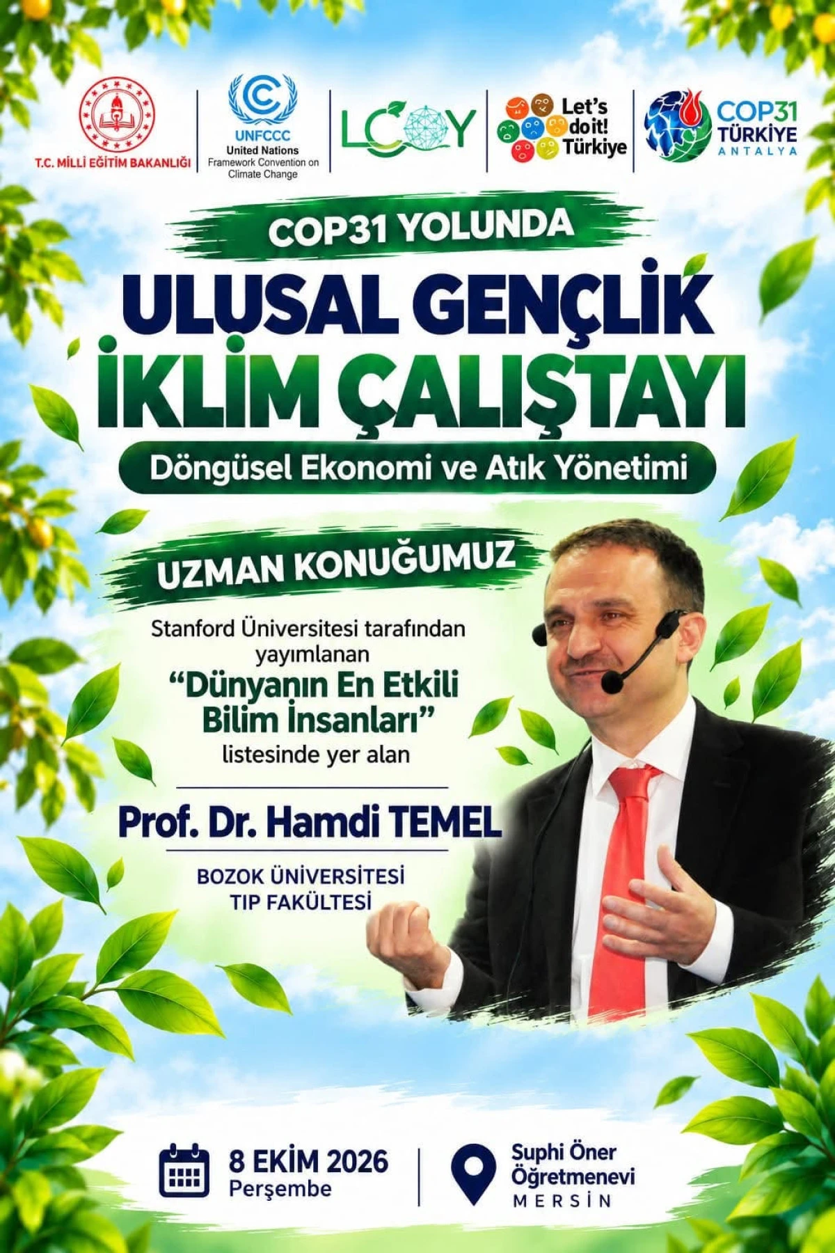 MERSİN&rsquo;DE COP31 YOLUNDA GEN&Ccedil;LİK İKLİM &Ccedil;ALIŞTAYI: GEN&Ccedil;LER BİLİMLE BULUŞTU