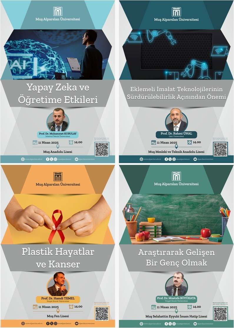 Muş Alparslan Üniversitesi “Genç Ar-Ge Söyleşileri” ile akademisyenleri liselilerle buluşturdu