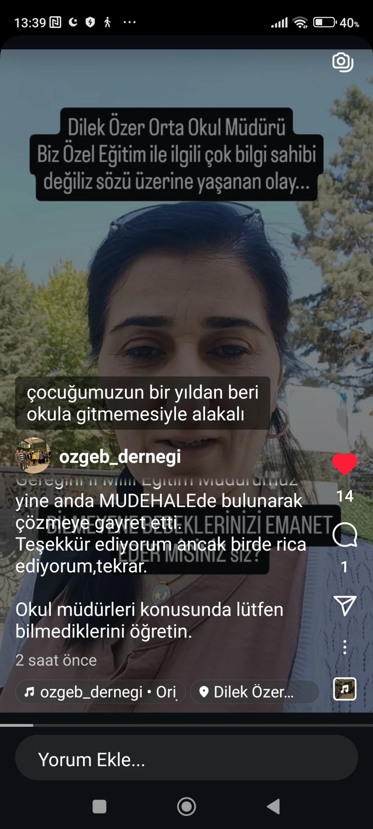 Otizmli Öğrencinin EĞİTİM SORUNU Bir Yıldır NEDEN, NİÇİN ÇÖZÜLEMİYOR? 
