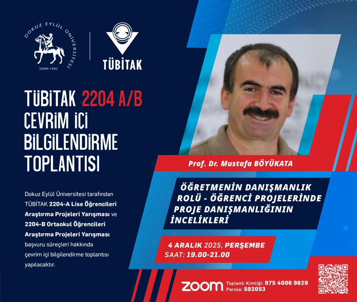 TÜBİTAK 2204 Programlarına yönelik çevrim içi bilgilendirme toplantıları tamamlandı.*