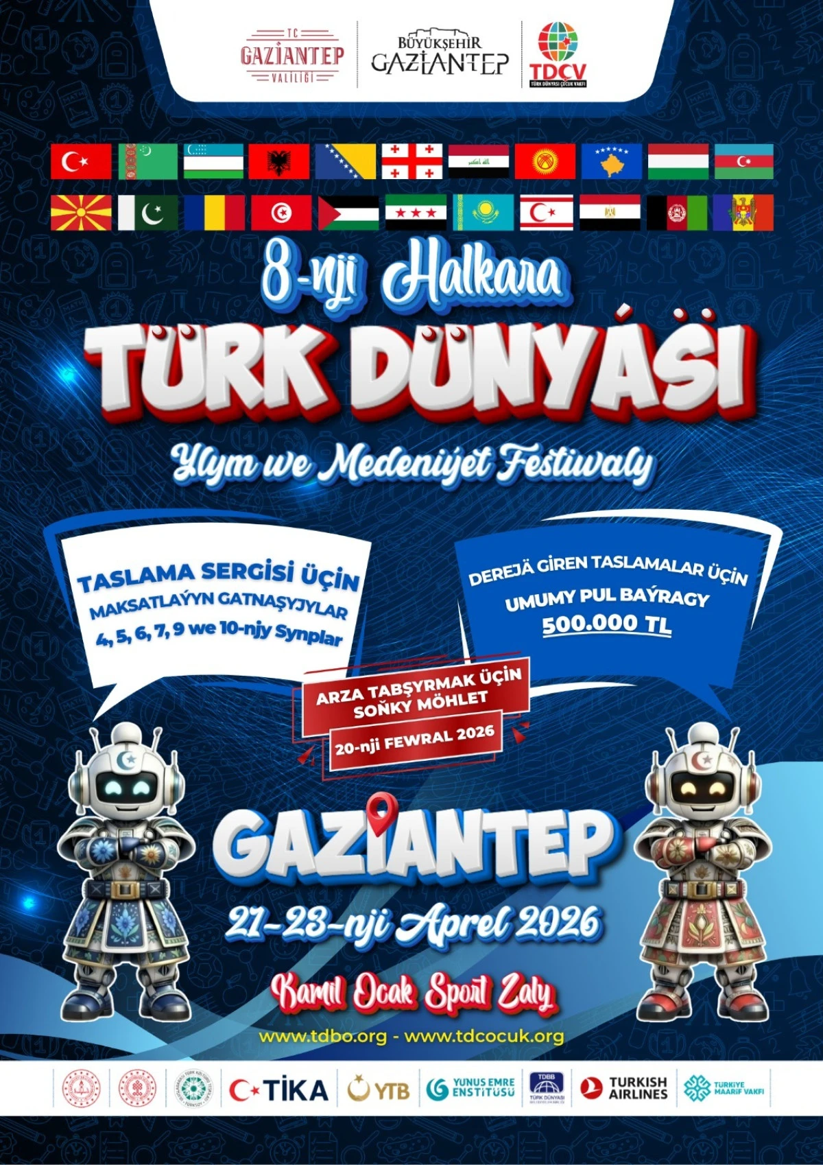 Uluslararası T&uuml;rk D&uuml;nyası Bilim Şenliği başvuruları i&ccedil;in son g&uuml;nlerdeyiz.